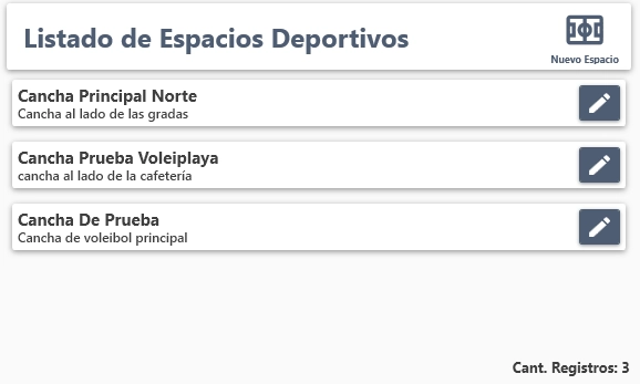 SportService - Gestión de espacios deportivos