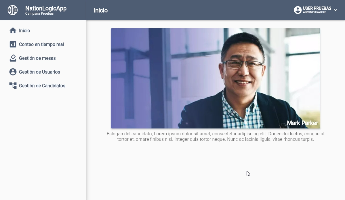 NationLogic - Main menu